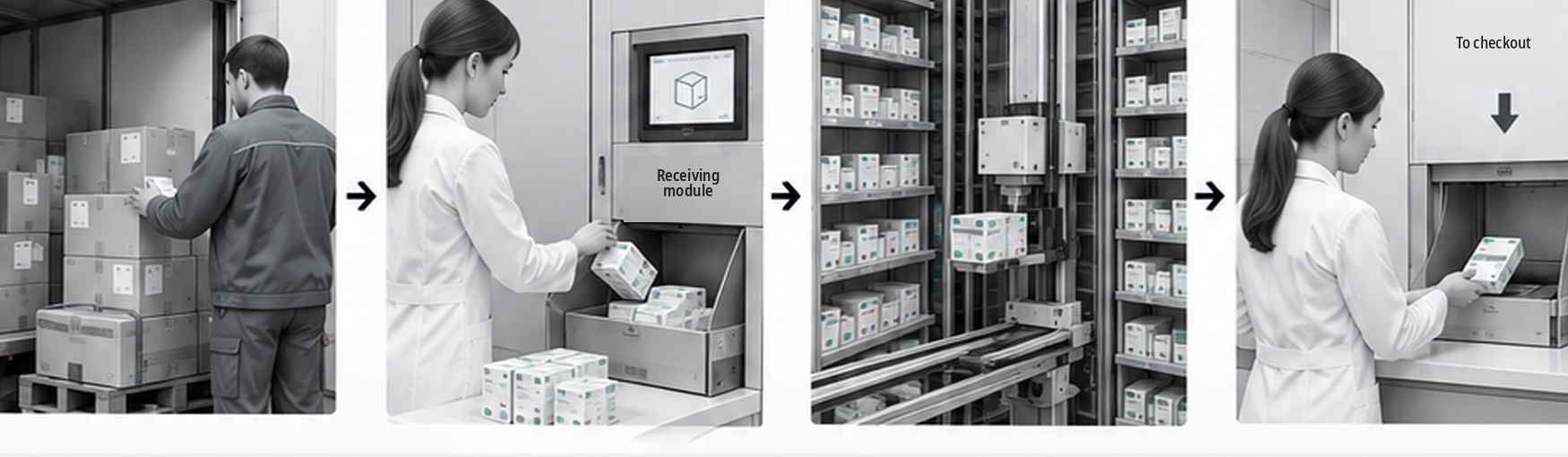 Automated stock receiving and storage